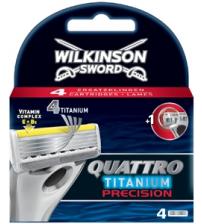 Wilkinson Sword 70010900 Mens Quattro Titanium Precision 4 Blades
